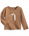 Baby Girls Long-Sleeve Horse Fringe Graphic T-Shirt