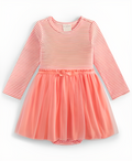Baby Girls Striped Tulle-Skirt Dress