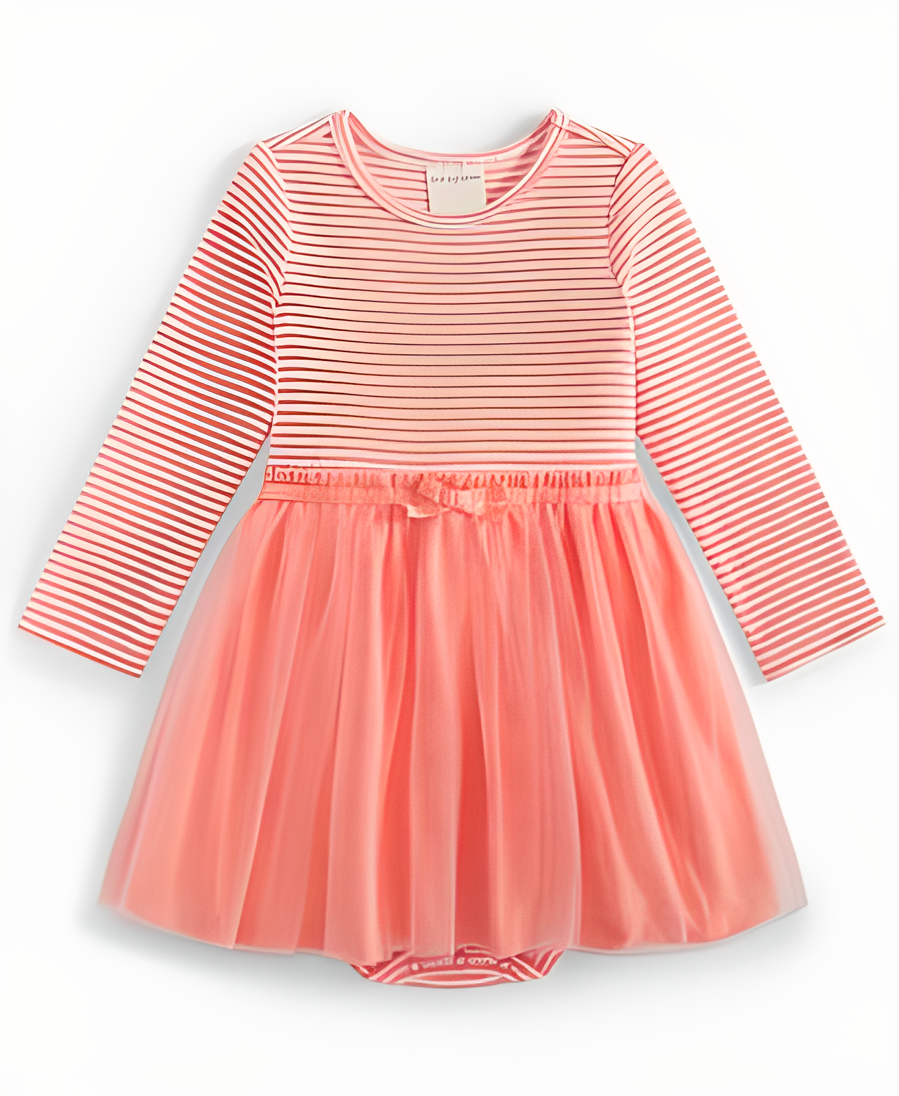 Baby Girls Striped Tulle-Skirt Dress