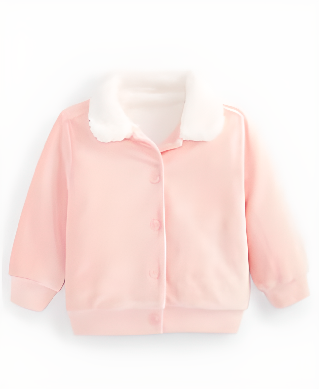 Baby Girls Faux-Sherpa-Collar Jacket
