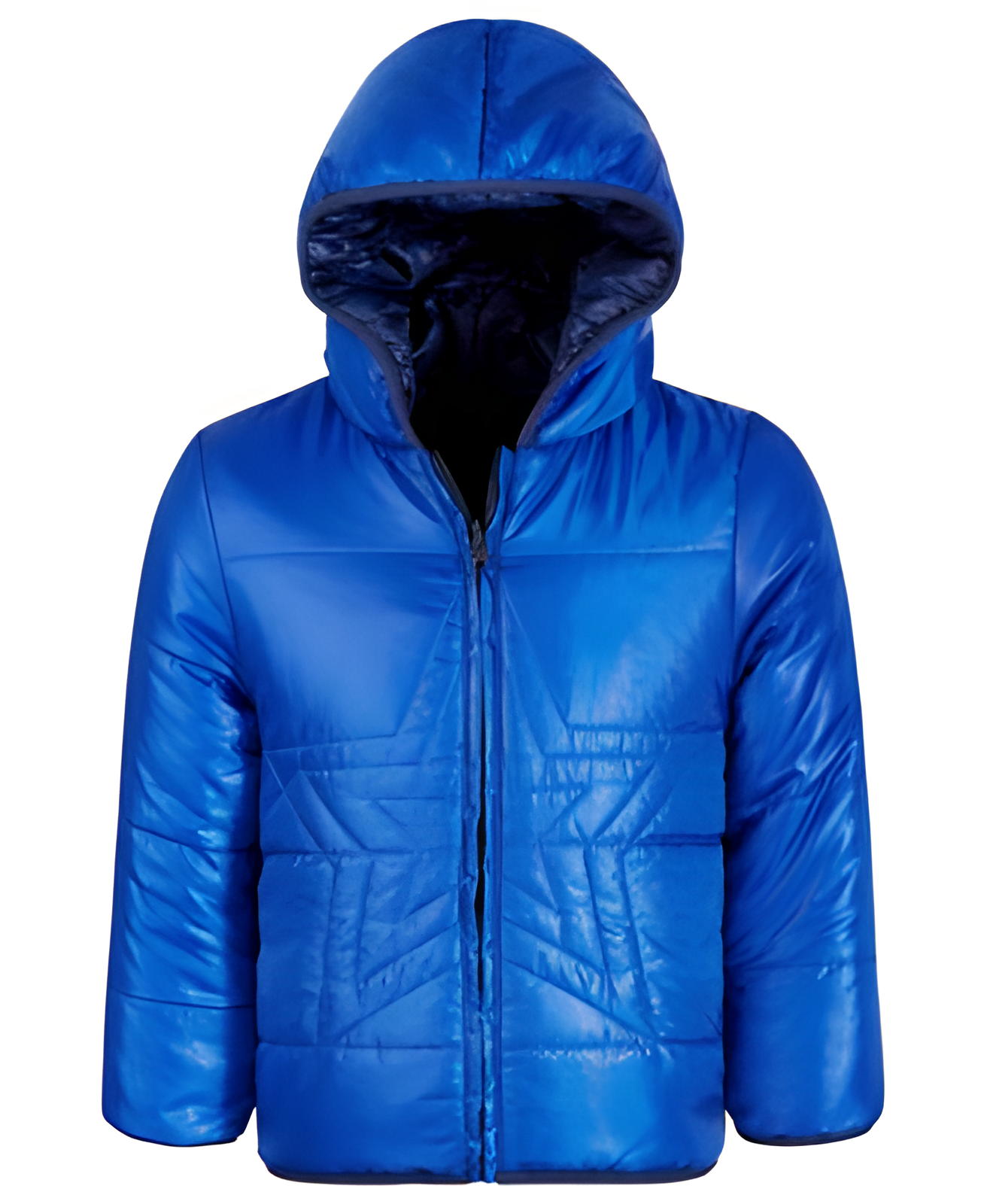 Toddler Boys Star Reversible Puffer Jacket