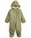 Baby Girls and Boys Hooded Quilted Footed Snowsuit