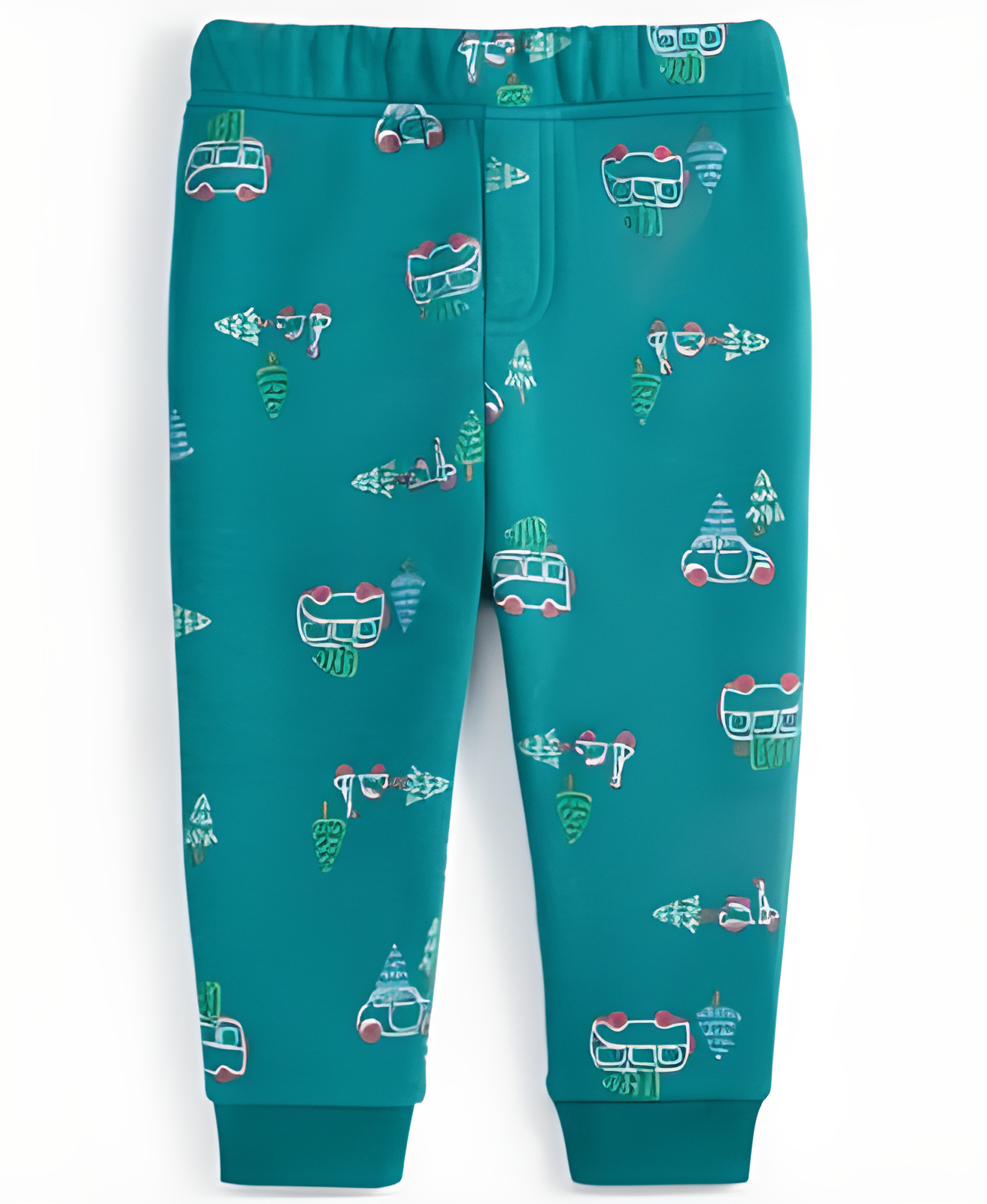 Baby Boys Tree Transport Print Pants