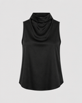 Draped Cowlneck Charmeuse
