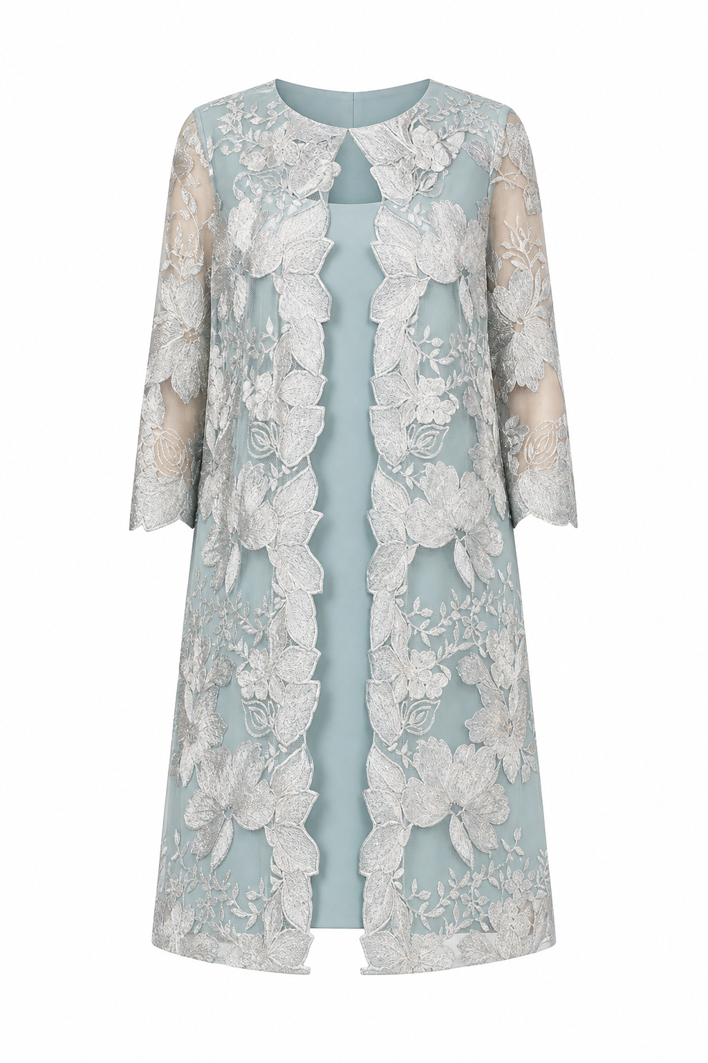 Embroidered Jacket Dress