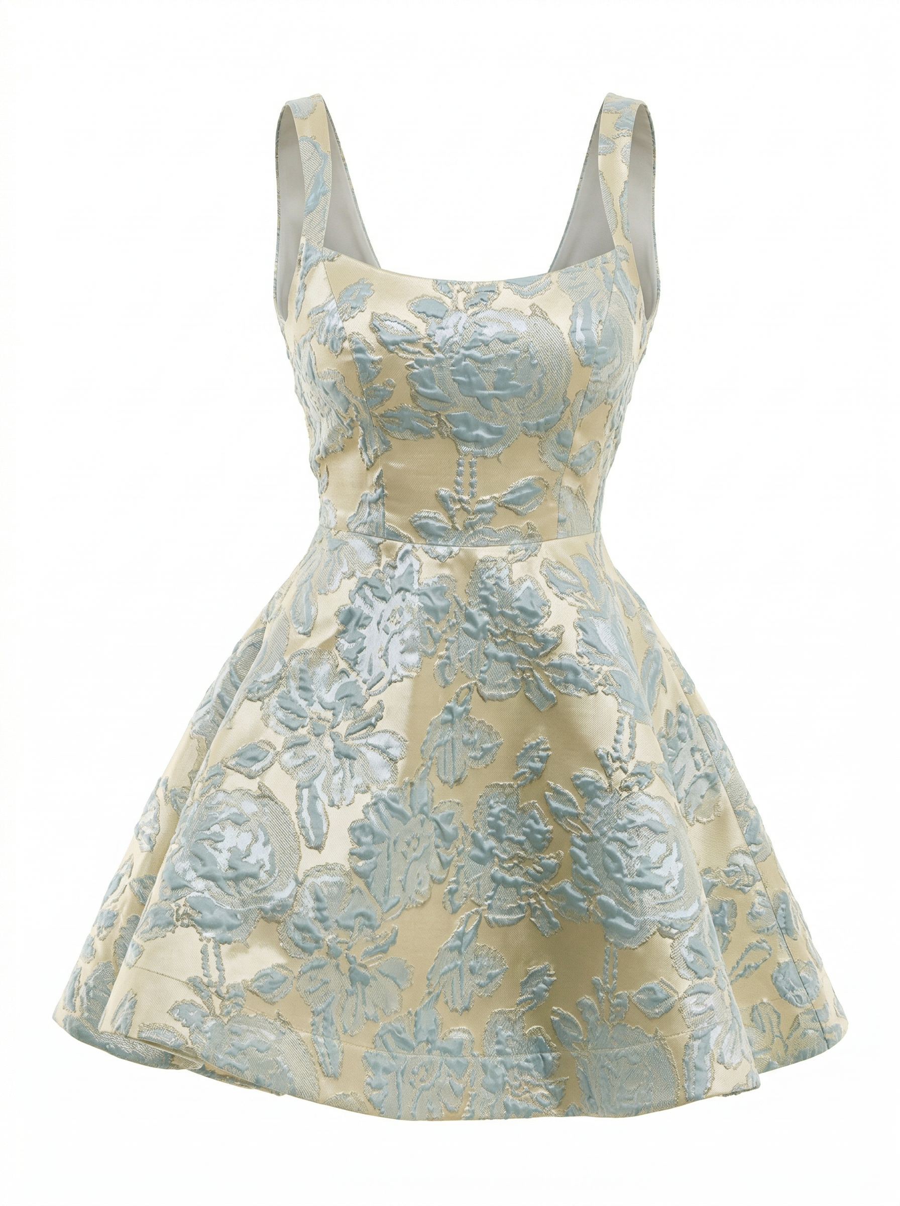 Metallic Jacquard Lace Dress